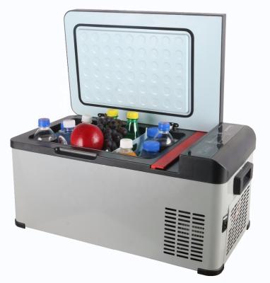 China low noise & DC 12v Mini Compressor Car Fridge For Fast Cooling Portable Truck for sale