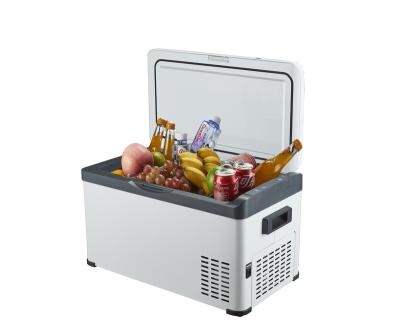 China Low Noise & Fast Cooling Mini Car Fridge Freezer For RV 4WD Compressor Coolers Top- opening 12v DC Refrigerator With CE/Reach for sale