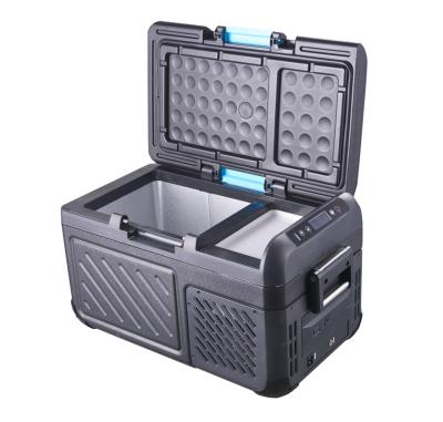 China Hot Sale 12/24V HDPE Solar Car Fridge Portable and Mobile Fridge for Car with Battery and Camping for sale