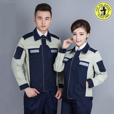 China Engineering Windproof Reflective Uniform Workwear Safety Stripe Uniform for sale