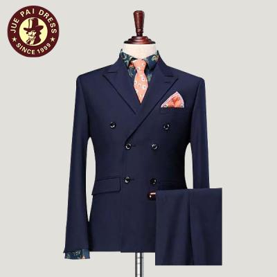 China Wholesales Handsome Anti-Shrink Dark Blue Suits For Men, Suits For Men for sale