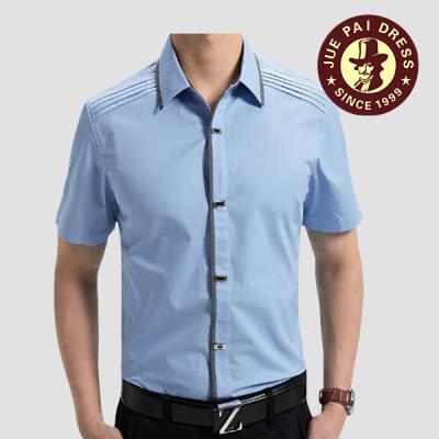 China 2015 Design Summer Casual Anti-pilling Shirt Men's Double Cuff Shirts for sale