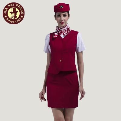 China Suits and skirts vest and skirt for airline stewardess airline uniform for sale