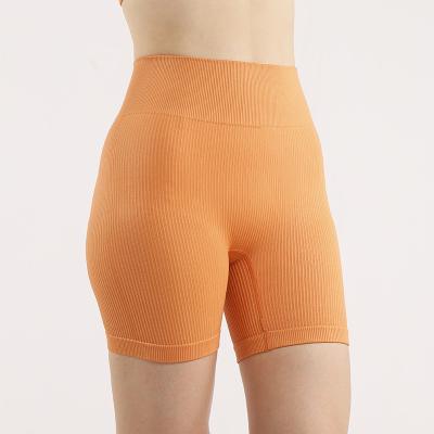 China Seamless Breathable Sports Gaiters Butt Lift Slim Stretchy Yoga Shorts For Running Gym Fitness for sale