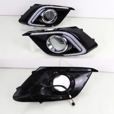 China ABS+LED DRL Daytime Running Lights Daylight Fog Light Cover For Mazda 3 Mazda3 Axela 2014 2015 2016 DRL for sale