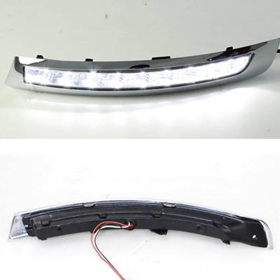 China ABS+LED Car LED DRL For Volvo XC90 2007 2008 2009 2010 2011 2012 2013 Turn Signal Yellow Relay Daylight Running Light Daylight Fog Lamp for sale