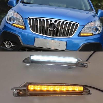 China ABS+LED For Buick Encore Opel Mokka 2012 2013 2014 2015 Styling LED DRL Daytime Running Light Signal Lamp Light Motors for sale