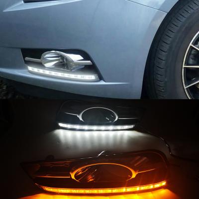 China ABS+led for Chevrolet cruze 2009 2010 2011 2012 2013 DRL daytime running lights with signal yellow daylight for sale