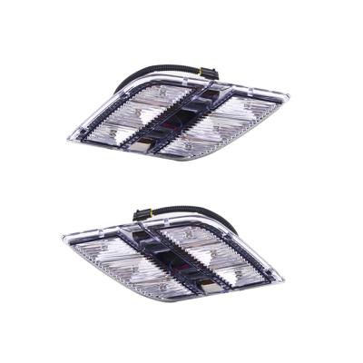 China ABS+LED For Peugeot 301 Car-Styling 2014 2015 LED DRL Daytime Running Lights Fog Light Cover Headlight White Running Lights for sale