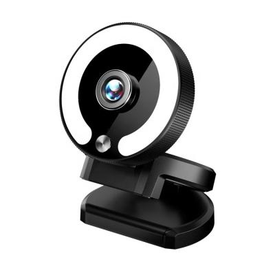 China ABS C40 Factory Cheapest Webcam 4K 2K 1080P 30fps Auto Focus Web Camera With Touch Beauty Ring Lights for sale