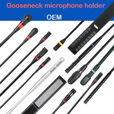 China Translation Gooseneck Microphone Stand Dual 3 Hole 4 Microphone Pole Soft Metal OEM 4 Hole Terminals for sale