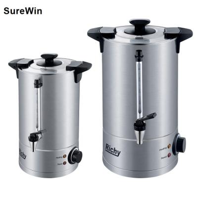 China Keep Hot Water Dispenser Beverage Richy Urn Electric Hot Water Boiler For Hotel With Viewable Measuring Tea Urn Double Layer Kettle for sale