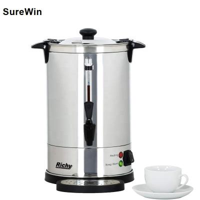 China Hotel manufacture double layer coffee urn coffee machine electric commercial catering urn water heater approve CB CE for sale