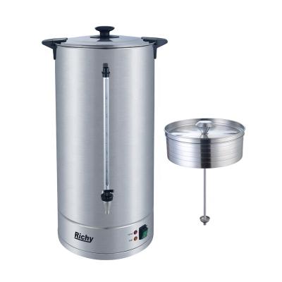 China Hotel 25L Electric Large Capacity Brew Coffee Catering Urn Cafeteria Coffee Dispenser Commercial Appliances for sale