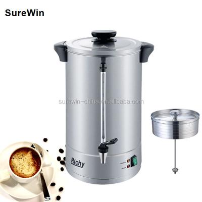 China 16L Hotel Coffee Urn Double Layer S/S Coffee Machine Urn Commercial Drinking Supply Kitchen Appliance With CB CE for sale