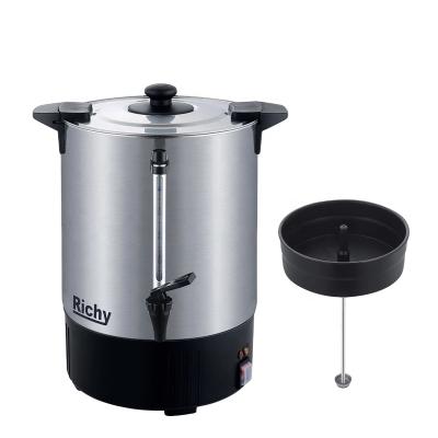 China 304 SS Richy Factory Coffee Urn Supplying 40cups Urn Coffee Maker for sale