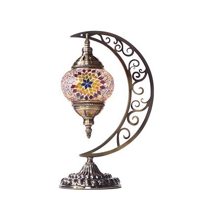 China Craftsmanship in Moroccan Handmade Turkish Turkiye Lamps with Shade Mosaic Stained Glass Handmade Table Lamp for sale