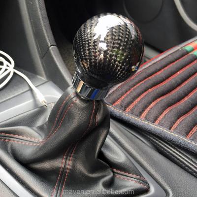 China Alloy+Carbon Racing Real Carbon Fiber Aluminum Manual Transmission Gear Shift Knob Clutch Lever Head for sale