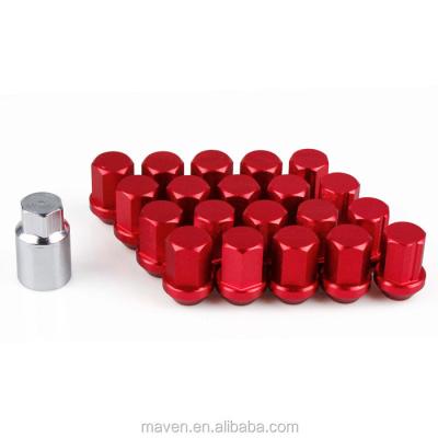 China Wheel Rim Lug Nuts 20pcs 35MM Length Alloy Lock Wheel Aluminum Anti-theft Nuts Racing Lug Nuts for sale