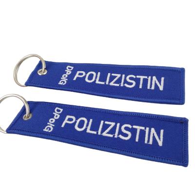 China 2021 Promotional Personalized Simple Custom Key Chain Embroidery Design Woven Fabric Key Chains Embroidery Key Chains for sale