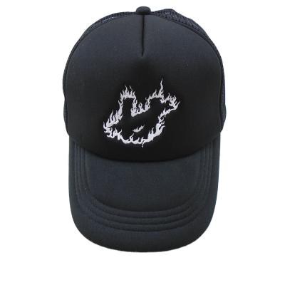 China Agriculture High Quality Wholesale Saudi Arabia Classic Design Your Own Custom Embroidery Logo 5 Panel Gorras Black Trucker Hat for sale