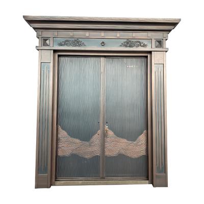 China Eclectic Style Good Quality Antique Concise Bifold Pull Zinc Alloy Exterior Door for sale