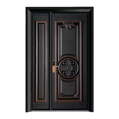 China Chinese traditional supplier modern large double door exterior door panels security design for sale