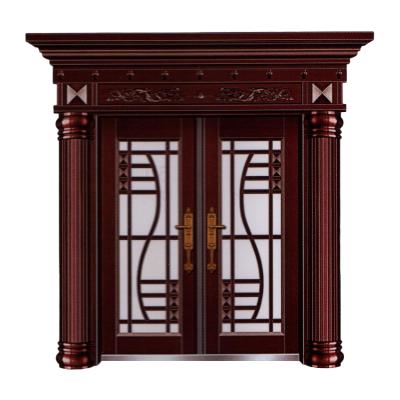 China New listing traditional made in China traditional modern steel customization exterior door security for sale