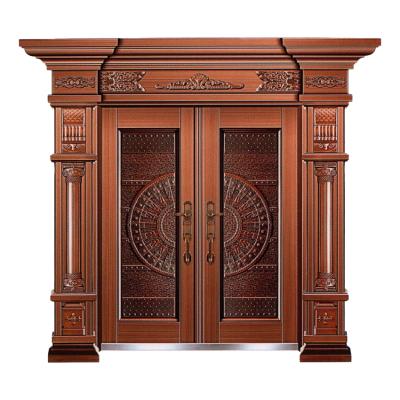 China 2021 Traditional Made In China Customizable Modern Traditional Exterior Doors For House Security for sale