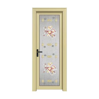 China Direct Selling Waterproof Hot Sale Customization Modern Aluminum Frosted Glass Doors for sale