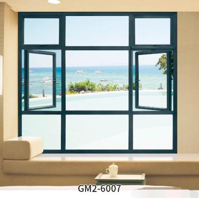 China Sliding Dallas Aluminum Alloy Frame Awning Hung Casement Windows Aluminum With Window Top Shelf for sale