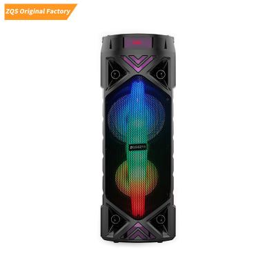 China SING-E ZQS6216 Outdoor Portable Dual 6.5 Inch Subwoofer Deep Bass RGB Flashing Lights With Display Screen Party DJ Speaker for sale