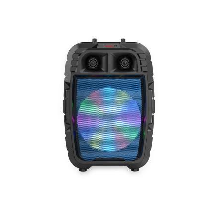 China SING-E ZQS8123 OEM 20W Outdoor Super Bass Pulse Led RGB Light Portable Party Stage Dj Wireless Remote Control Trolley Bt Speaker for sale