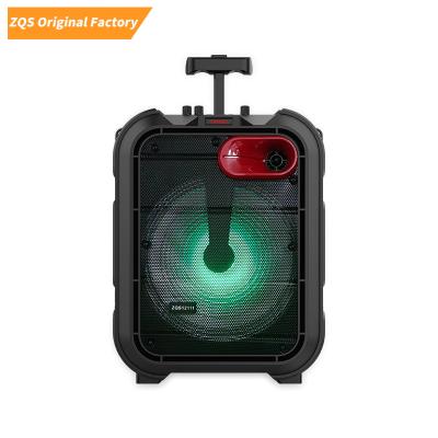 China SING-E ZQS12111 12 Inch Powered Party Dj RGB Light Loud Outdoor Wireless Hifi Super Bass Karaoke Trolley Portable Speaker for sale