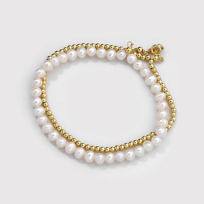 China FASHIONABLE Pearl Bracelet 2021 Women Jewelry 925 Silver Gold Personalized Design 18K Pearl Bracelets for sale