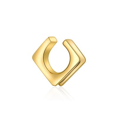 China Trendy Personality 925 Sterling Silver Stud Earrings Collection 18K Gold Plated Fashion Jewelry Designer Custom Charms Wholesale for sale