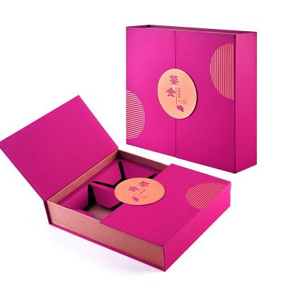 China Customized Recyclable Chinese Gift Box Luxury Paper Festival Mooncake Packaging Food Packaging Mooncake Box for sale