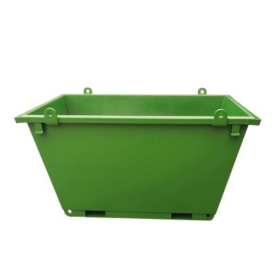 China Solid Heavy Duty Industrial Waste 3m Crane Lift Bins Pop Up Trailer Jump Bins for sale