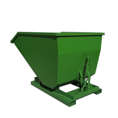 China Construction worksÂ   Steel Tipping Disposal Waste Hopper Self Tipping Bin for sale