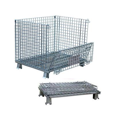 China Hot Dipped Galvanized Welded Wire Mesh Storage Cage Lowest Price Container for sale