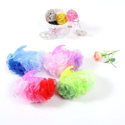 China All Good Selling Cute Animal Natural Mesh Sponge Silicone Loofah Bath Flower Shower Ball for sale