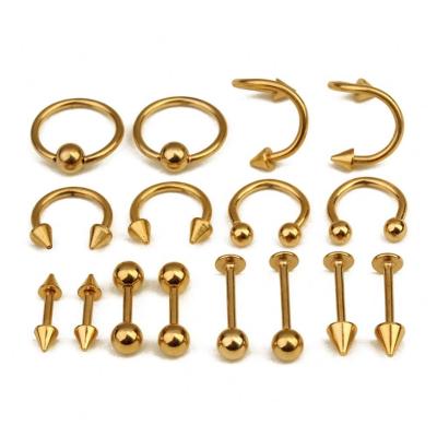 China Wholesale CLASSIC 316L Body Mixed High Quality Surgical Steel Assorted Body Piercing Jewelry Barbelll for sale