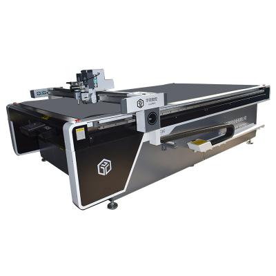 China Non-pollution YUCHEN 1625 nonwoven prepreg fabric cutting machine mat machine with knife for sale