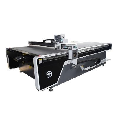 China Corrugated Gray Board Carton Pizza Box Cutting Machine CNC Digital Topping Machine for sale