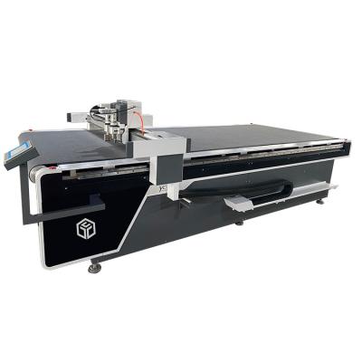 China Leather Easy Cutting Advertising Sticker KT Board Cutting CCD Camera Vibration Cutting Machine for sale