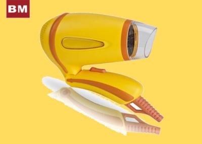 China Yellow Styling Folding Travel Hair Dryer DC Motor Zigzag Heater for sale