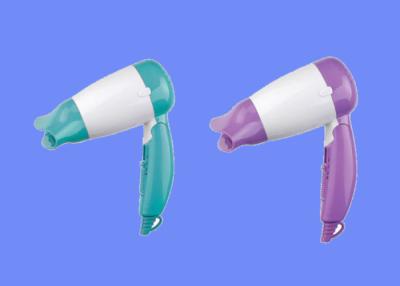 China Folding Handle Ionic Travel Hair Dryer Mini Size Easy Storage PA66 Material for sale