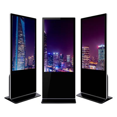 China Touch screen 55 inch software wifi vertical interactive lcd advertising display android digital signage player for sale