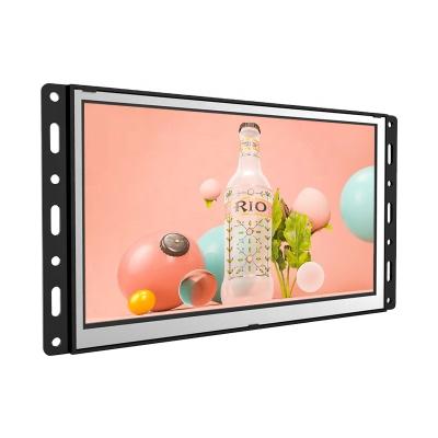 China RK3288 indoor open frame lcd advertising digital indoor full equipment signage videos hd enclosed display for car lift for sale