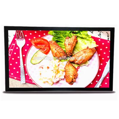 China 43 Inch Android Indoor Wifi Advertising VCR Display Screen Ceiling Wall Mount Hanging Digital Signage for sale